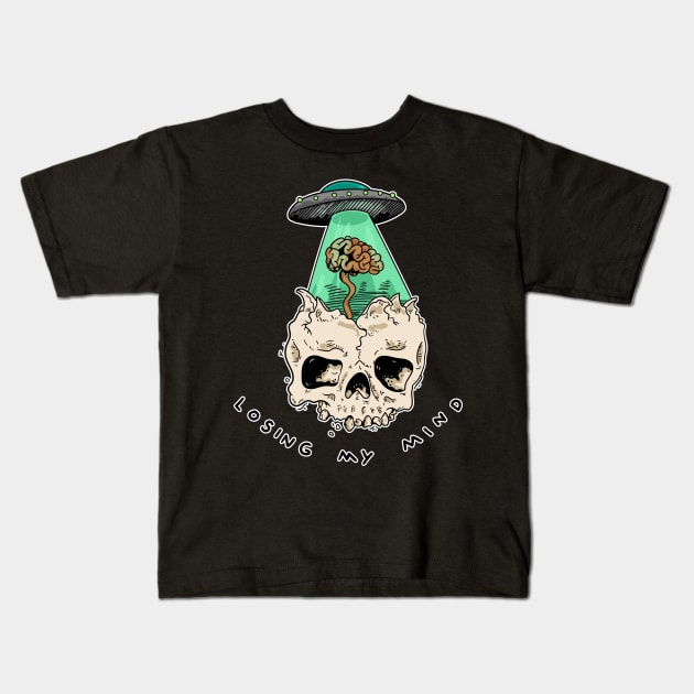 brain hijack Kids T-Shirt by PaperHead